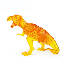 BTYYIHEX 3D Kristallen Dinosauruspuzzel, Puzzels voor 16 jaar en ouder, 50PCS (Geel)