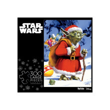 Buffalo Games - Disney Star Wars - Yoda de Noël - Puzzle de 300 Grandes Pièces