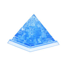 BTYYIHEX 3D Kristall-Pyramiden-Puzzle, Kristallpuzzle für Rätselliebhaber ab 16 Jahren, 38 Teile (Blau)