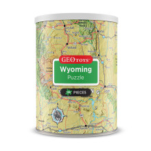 Geotoys Wyoming Mini Puzzle - 100 Pièces pour Enfants et Adultes dans Boîte Portable, 33 x 25 cm