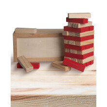 ALPI Holz Turm Puzzle - Spaß Blockspiele für Kinder und Erwachsene - 36 Teile mit Aufbewahrung