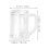 Vaso de hielo de plástico reutilizable con asa, 350 ml 2