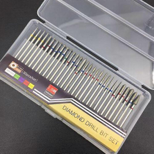 Nail Drill Bits Set for Acrylic Nails,electric Manicure Nail File Bit Package A 2