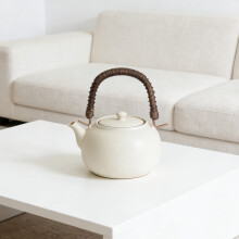 De Théière Remplaçable En Rotin, Design Marron