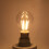 6W varm hvit E27COB LED-glødelampe 360 4