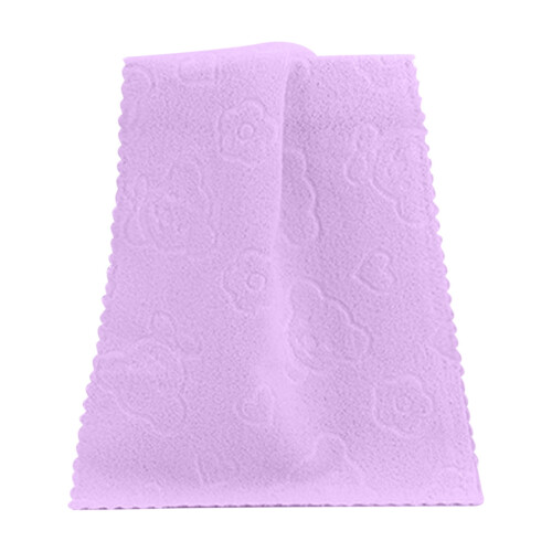 Purple Bear Embossed Bath Towel, 1 Pc 1
