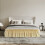 Jupe de lit en polyester pour lit double – Hauteur de 38 cm 4