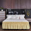 Jupe de lit en polyester pour lit double – Hauteur de 38 cm 3