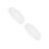 2Pcs White Flush Mount Ceiling Light Covers Plastic Lampshades 2
