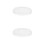 2Pcs White Flush Mount Ceiling Light Covers Plastic Lampshades 5