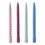 Bougies coniques à motif spirale, lot de 4 2