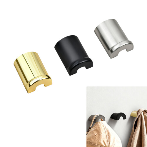 Pack of 2 Minimalists Design Wall Hooks Curved-bright gold 1