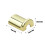 Pack of 2 Minimalists Design Wall Hooks Curved-bright gold 3