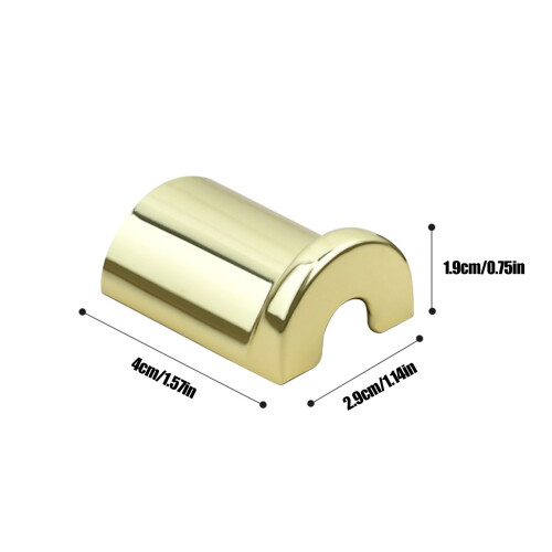 Pack of 2 Minimalists Design Wall Hooks Curved-bright gold 2