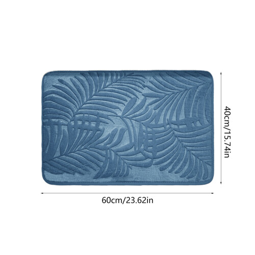 Tapete antiderrapante para banheiro, secagem rápida, absorvente, 50 x 75 cm (20 x 30 polegadas) 2
