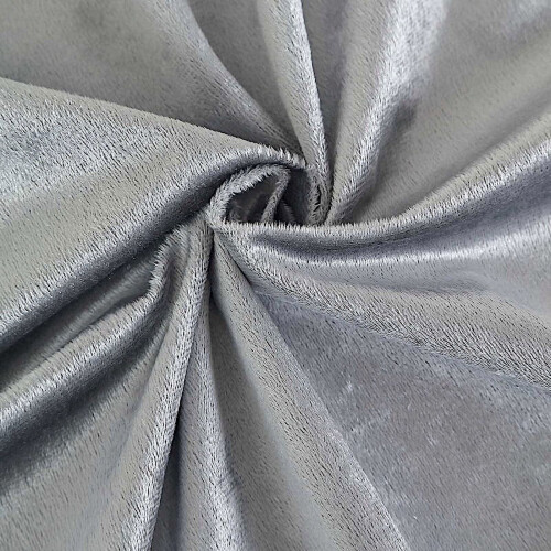 Quadratische Tischdecke aus Samt, 183 x 183 cm, Silber 2