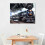 Quadro decorativo de parede em tela com trem a vapor, 40,6 cm (16 polegadas) 3