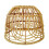 Boho Rattan Light Shade Natural Handwoven Dome Pendant Lamp 3