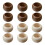Pack of 6 Tissue Rings Unique Table Decorations Round-brown 2