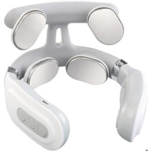 Draadloze, draagbare elektrische nekmassage-pulsmassager met 6 massagestanden en 9 intensiteitsniveaus