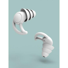 Tapones para los oídos reutilizables de silicona con cancelación de ruido – Reducción de ruido de 32 dB – Resistentes al agua para dormir,