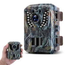 Mini cámara de caza 4K de 16 MP con pantalla TFT de 2", visión nocturna y LED infrarrojo de 940 nm.