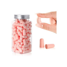 60 pares de tapones para los oídos, tapones para dormir, tapones con cancelación de ruido SNR 36 dB, tapones reutilizables.