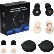 pares de tapones para los oídos para dormir, tapones para los oídos con cancelación de ruido de 50 dB, tapones para los oídos de silicona co
