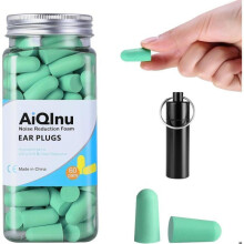 Tapones para los oídos reutilizables de esponja suave SNR 38 dB - 60 pares. Tapones para los oídos con cancelación de ruido para dormir, tra