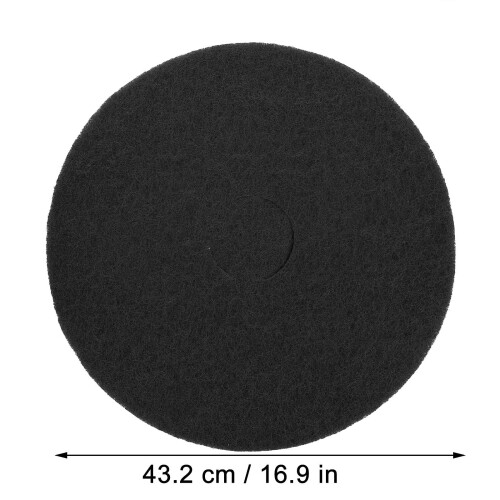 Schwarzes Stoff-Bodenpolierpad 43,2 cm 1