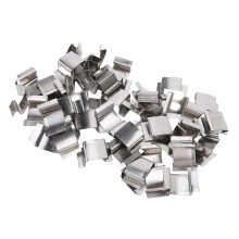 50 Stück Edelstahl-G-Clips Glasclips, Silber