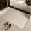 Striped Beige Polyester Area Rug 80 x 50 cm 6