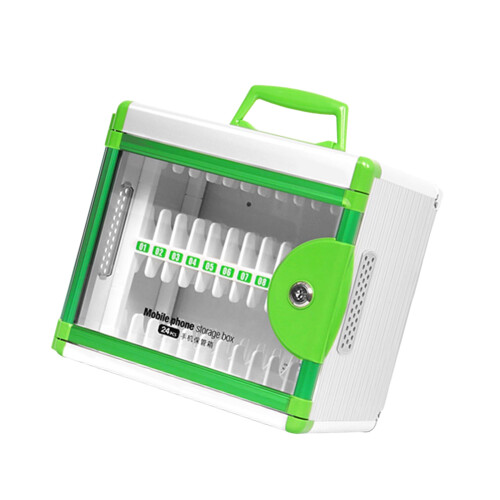 Multiple Position Device Storage Case With Key Access For-Green