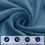 Bettrock mit elastischem Wickelverschluss, 38 cm Fall, Einzelbett, Pfauenblau 4