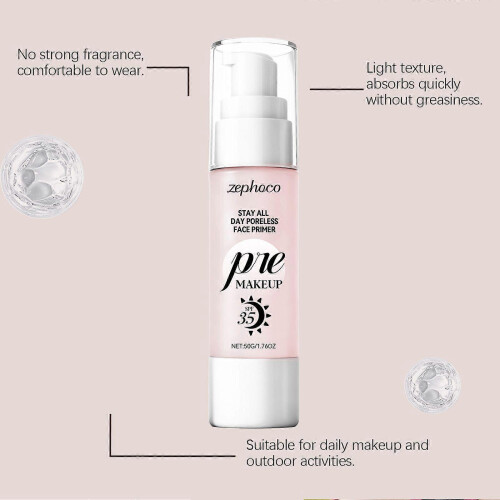 Zephoco Protection Moisturizing Makeup Front Cream Makeup Front Makeup Base Natural Patch Moisturizing Multi-Skin Fit 2