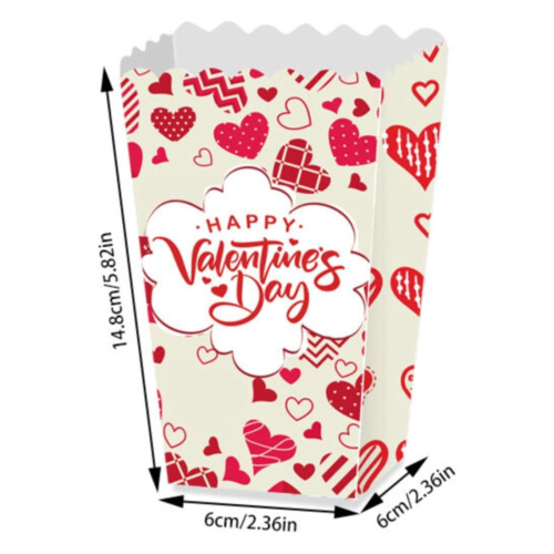 Valentinstag-Herz-Popcornboxen, 4er-Set 2