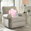 Coussin décoratif en forme de fleur, motif rose, 45 cm 4