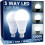 Λαμπτήρες LED 3 κατευθύνσεων A19E26Base2Pack5000K 2