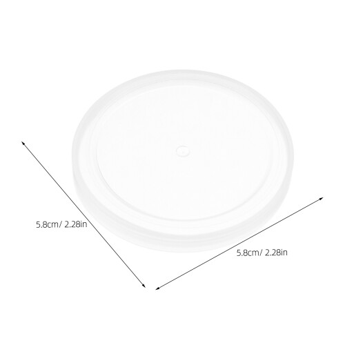100Pcs Transparent Plastic Can Lids for Opened Soda Beverage Cans 1