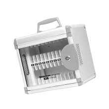 Durable Aluminum Device Storage With 24 Sections And Entry-Gray