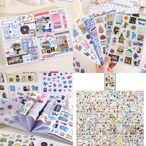 Artistic Decorative Scrapbook Sticker for Adults &-Type 1 2