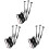 9Sets High-Intensity Waterproof Car Warning Strobe Lights Black 2