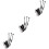 9Sets High-Intensity Waterproof Car Warning Strobe Lights Black 5