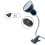 Supporto per luci-US-Dimmerabile 42x10x6cm Argento 25W 1