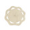 Decorative Octagonal Placemat Heatproof Handmade-white 18cm 1