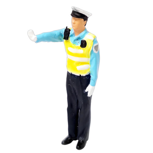 Highly Detailed 1:64 Scale Resin Cop Figures Desktop-E