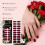 Zephoco Waterproof Nail Decal 3D Three-Dimensional Gloss Rub-Resistant Waterproof Temperament Red Beautiful Nail Paste 3
