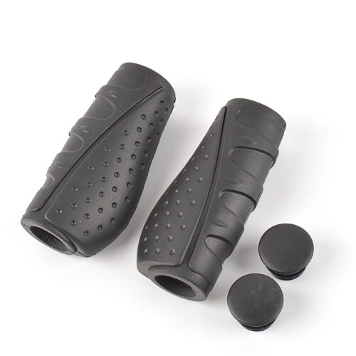 Bicycle Handlebar Grips Rubber Ergonomic Non-Slip 2-Pack