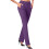 Lila Strickhose für Damen, schmal geschnitten 1