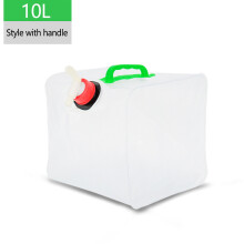 Recipiente de água dobrável sem BPA com torneira, 10L